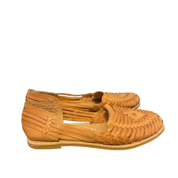 Women's Leather Handwoven Sandals Huarache Artisanal Mexican Handmade Boho Sz 8 - Picture 3 of 10